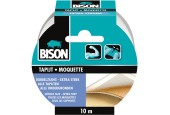 Bison Ruban adhésif pour tapis extra fort 10m x 5cm Double face