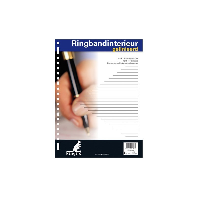 Classeur à anneaux intérieur 23r. doublé