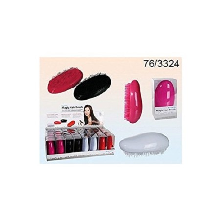 Brosse à cheveux magique 16cm, disponible en 4 coloris.