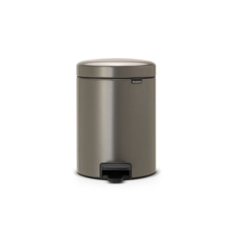 Brabantia poubelle à pédale newicon 5L Platinum avec poubelle intérieure en plastique