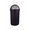 Curver Roll Bullet Bin 50 litres noir/argent Ø39x75cm