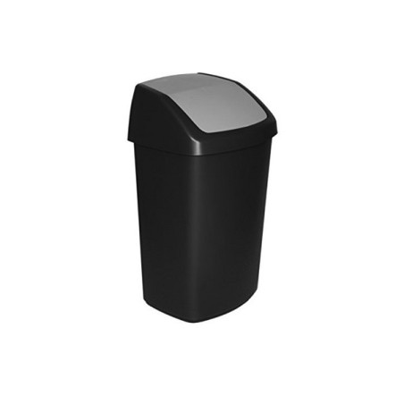 Curver Poubelle Swing 50 litres noir/gris 69x30x40cm (HxLxL)