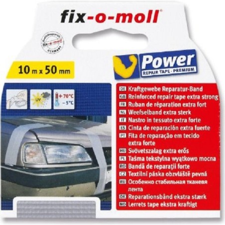 Fix-o-moll Ruban de soie gris 10mx50mm