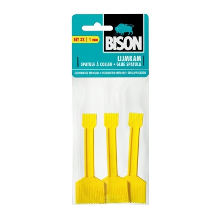 Peigne à colle bison lot de 3 pièces