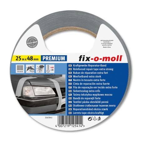 Bande de puissance universelle 25mtrx48mm gris