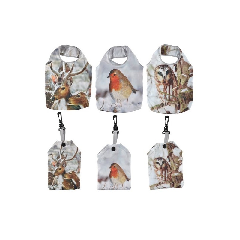 Esschert Design Opvouwbare boodschappentas met herfstdecoratie