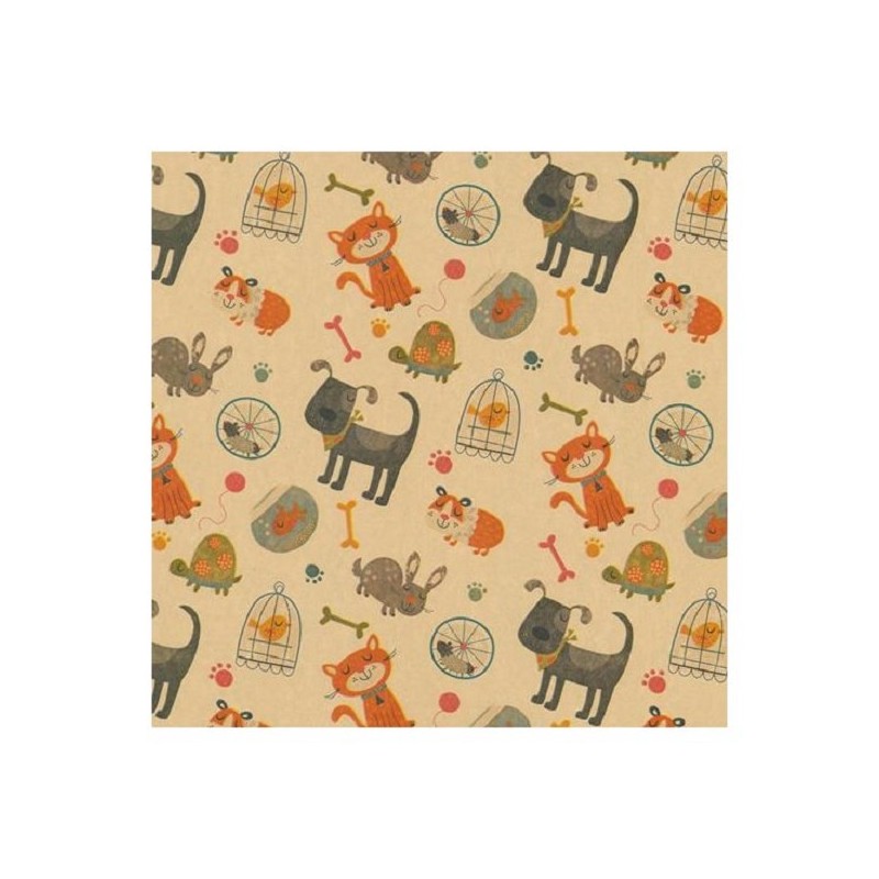 Rouleau de comptoir 50cm décor animalier 200m