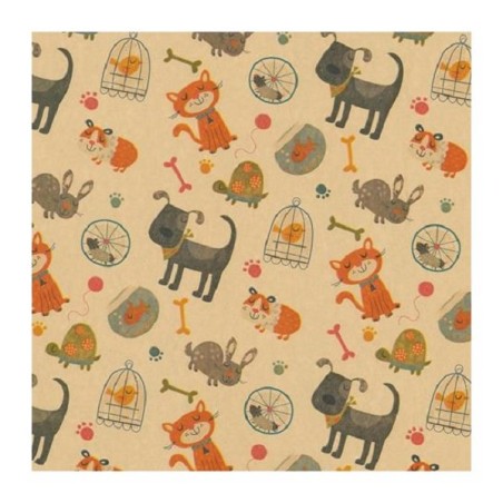 Rouleau de comptoir 50cm décor animalier 200m