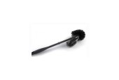Brosse WC noire avec nettoyant pour bords
