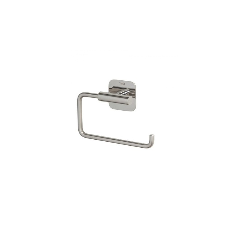 Tiger Colar Porte-rouleau de papier toilette sans couvercle Acier inoxydable poli 146x99x34mm