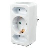 Prise adaptateur 3 voies 1x16A 2x2,5A