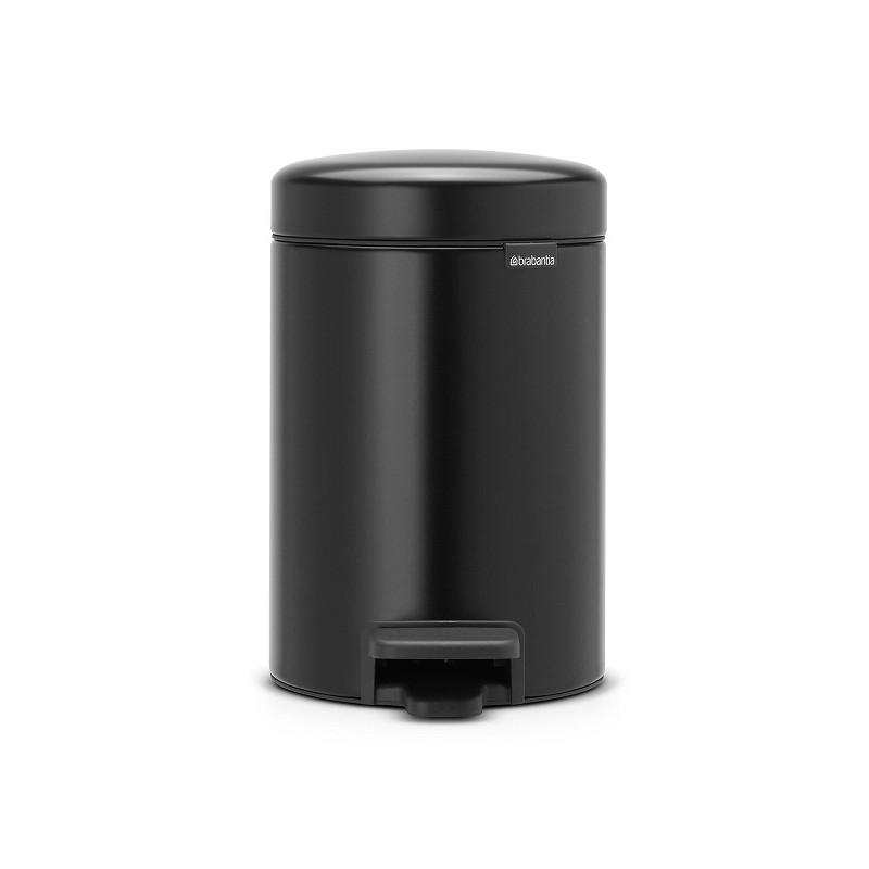 Brabantia poubelle à pédale Newicon 3L noir mat