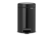 Brabantia poubelle à pédale Newicon 3L noir mat