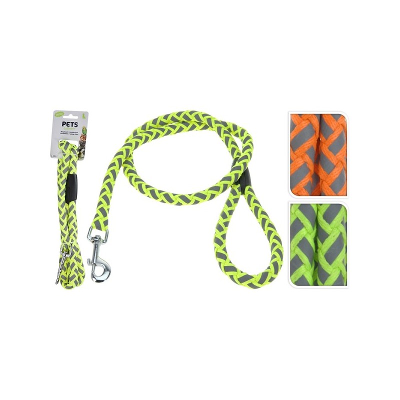 Hondenriem neon kleur 8x5x38cm