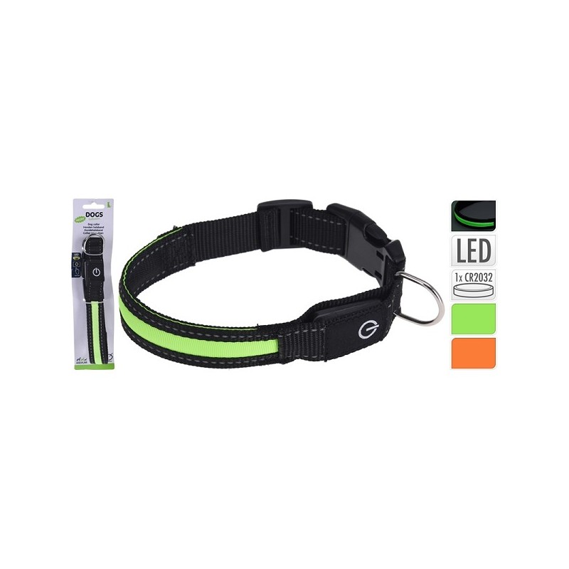 Honden halsband met led 65x35x275mm