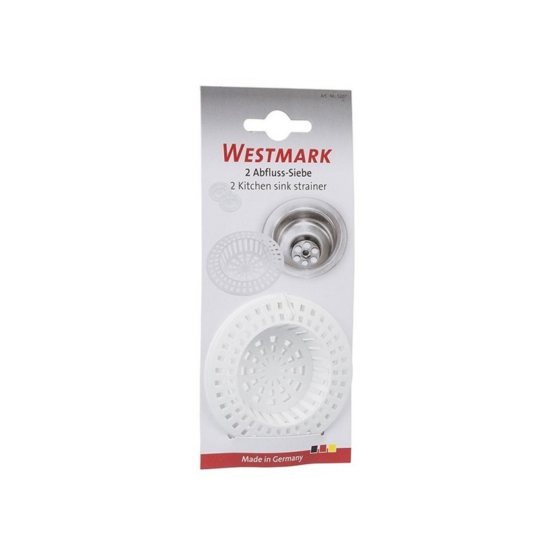 Westmark afvoerzeefje kunststof 2 stuks Ø70mm x10mm