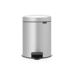 Brabantia Poubelle à pédale Newicon 5L gris métallisé