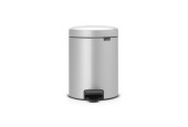 Brabantia Poubelle à pédale Newicon 5L gris métallisé