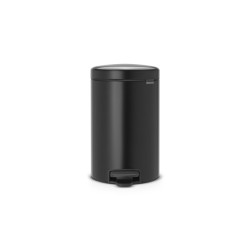 Brabantia Poubelle à pédale Newicon 12L noir mat