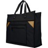 Sac shopping toile large noir 41x35x17cm