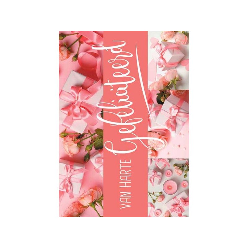 Cartes de vœux Félicitations paquet de fleurs de 10 pièces avec enveloppe