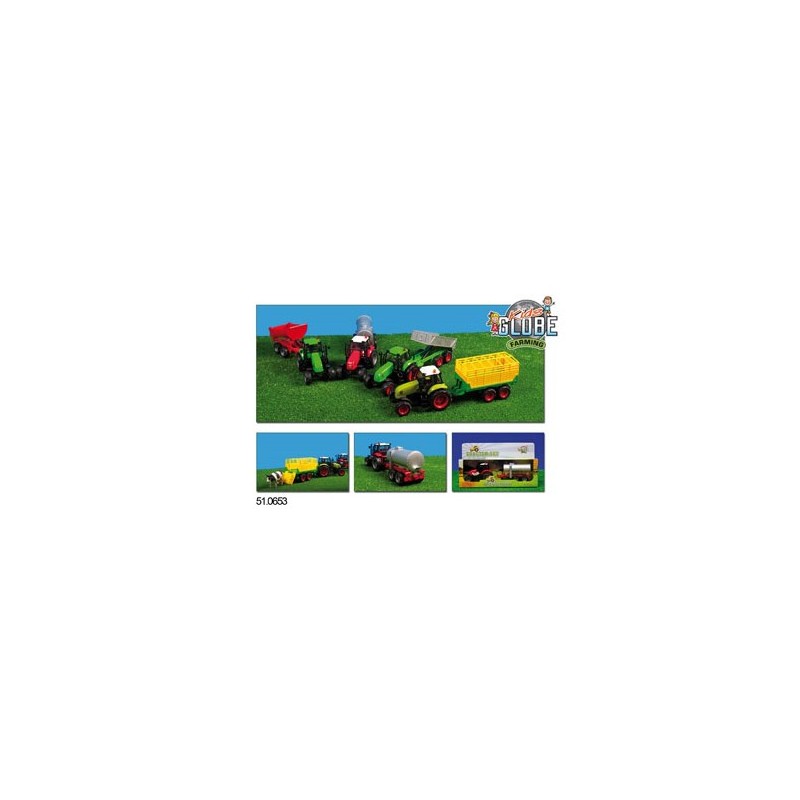 Tractor met aanhanger met licht+geluid