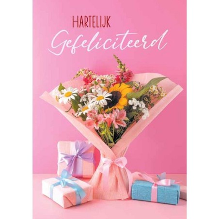 Cartes de vœux de Warm Félicitations, paquet de fleurs de 10 pièces avec enveloppe