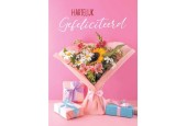 Cartes de vœux de Warm Félicitations, paquet de fleurs de 10 pièces avec enveloppe