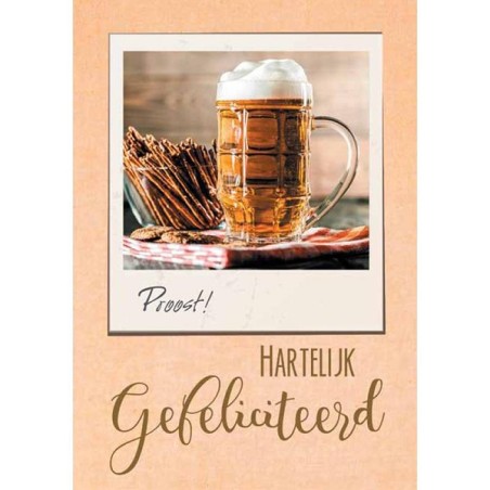 Cartes de vœux Joyeux anniversaire boisson bière pack de 10 pièces avec enveloppe