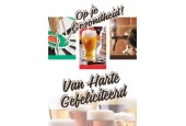 Wenskaarten Hartelijk Gefeliciteerd drank bier pakje a 10 stuks met envelop