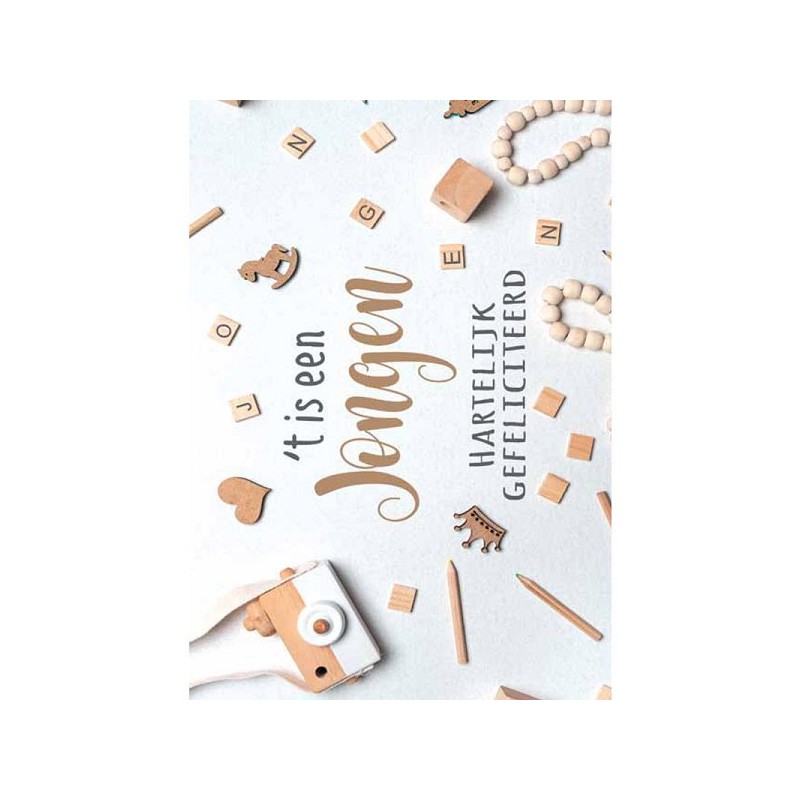 Cartes de voeux naissance fils pack de 10 pièces avec enveloppe