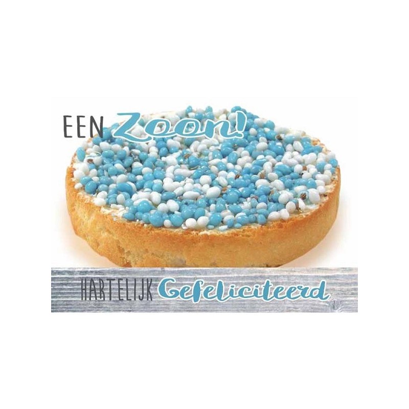 Cartes de voeux naissance fils pack de 10 pièces avec enveloppe