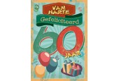 Wenskaarten 60 jaar pakje a 10 stuks met envelop