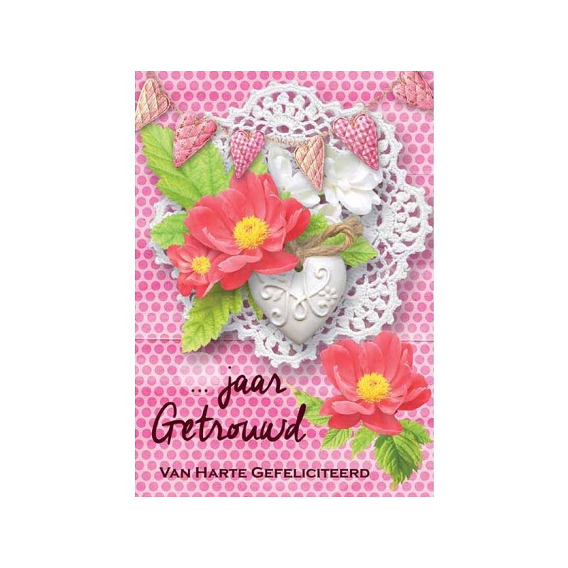 Cartes de vœux __ ans mariés paquet de 10 pièces avec enveloppe