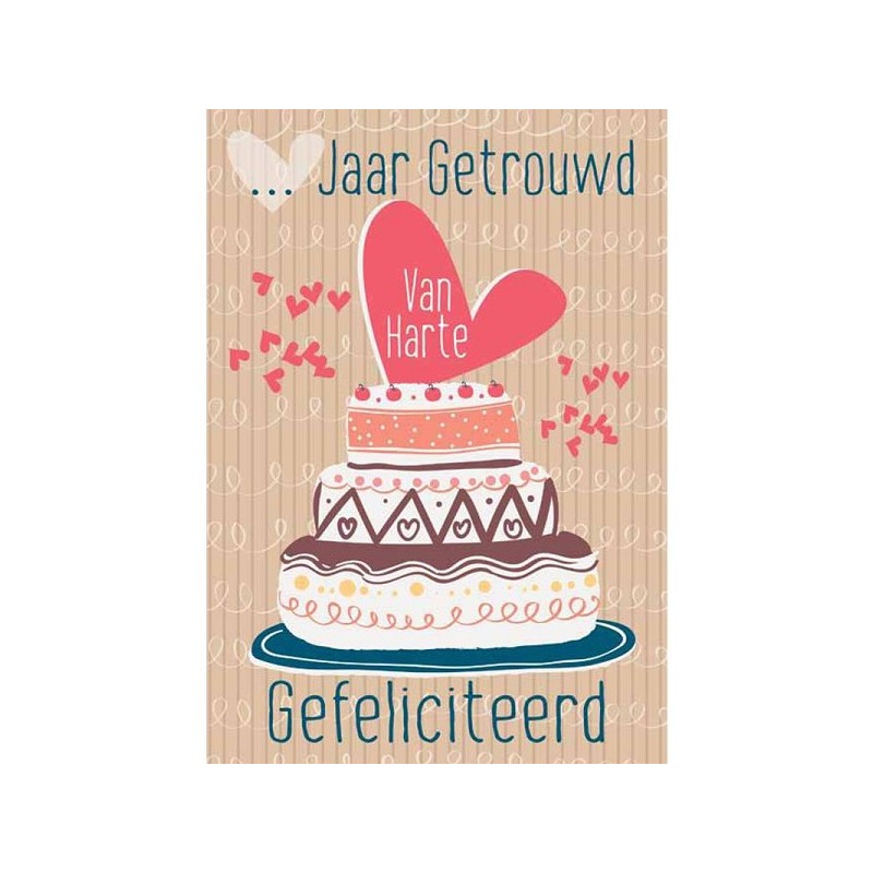 Cartes de vœux __ ans mariés paquet de 10 pièces avec enveloppe