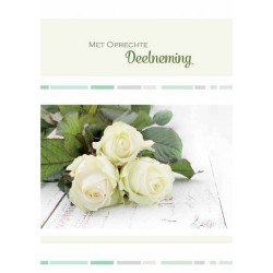 Cartes de vœux avec sincères condoléances paquet de 10 pièces avec enveloppe