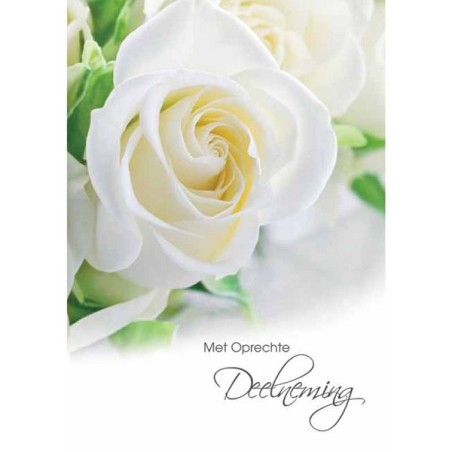 Cartes de vœux avec sincères condoléances paquet de 10 pièces avec enveloppe