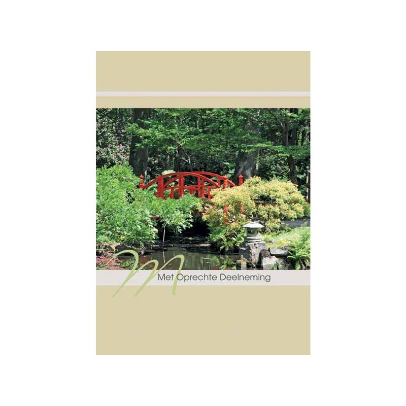 Wenskaarten met Oprechte Deelneming pakje a 10 stuks met envelop