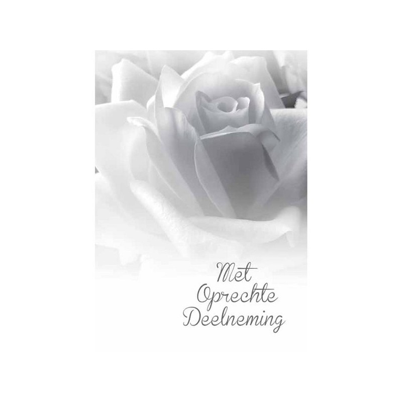 Cartes de vœux avec sincères condoléances paquet de 10 pièces avec enveloppe