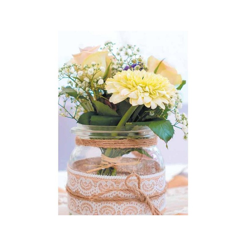 Cartes de voeux paquet de fleurs vierges de 10 pièces avec enveloppe