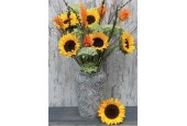Cartes de voeux paquet de fleurs vierges de 10 pièces avec enveloppe