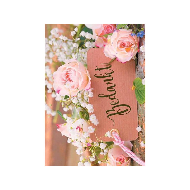 Cartes de vœux de remerciement, paquet de 10 avec enveloppe