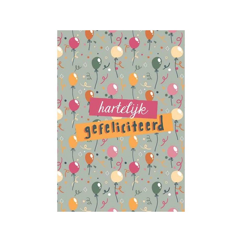 Wenskaarten TREND TEKSTEN pakje a 10 stuks met envelop