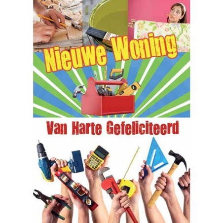 Cartes de vœux new home pack de 10 pièces avec enveloppe