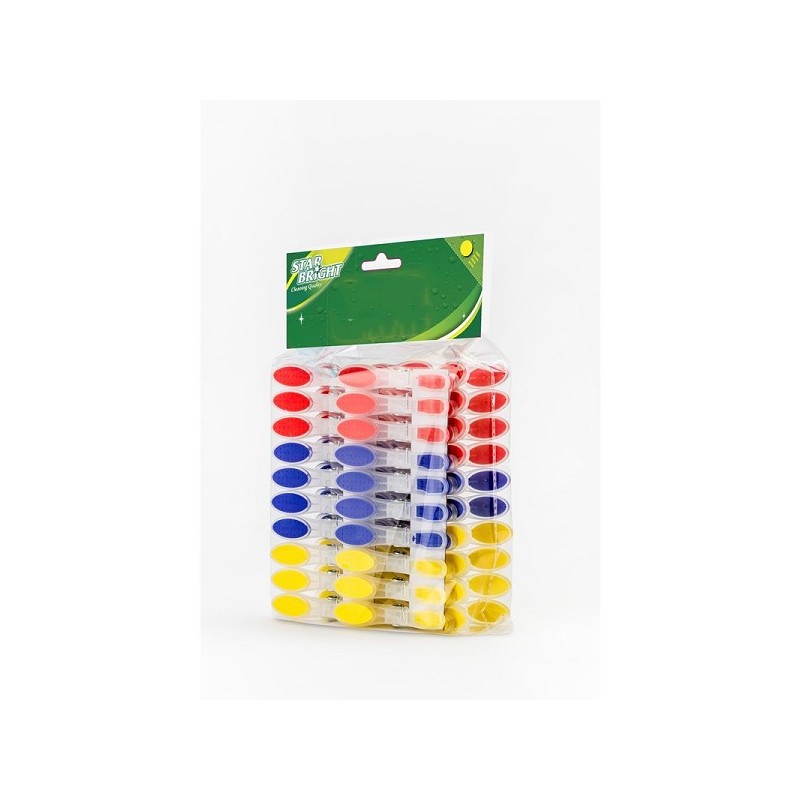 Starbright Pinces à linge soft grip 40pcs