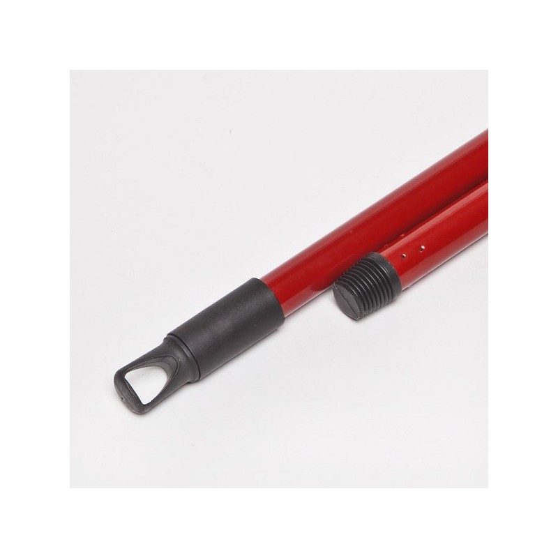Borstelsteel metaal rood 1,30m