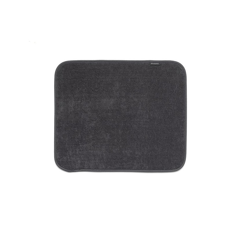 Brabantia Tapis drainant en microfibre gris foncé 40x47cm