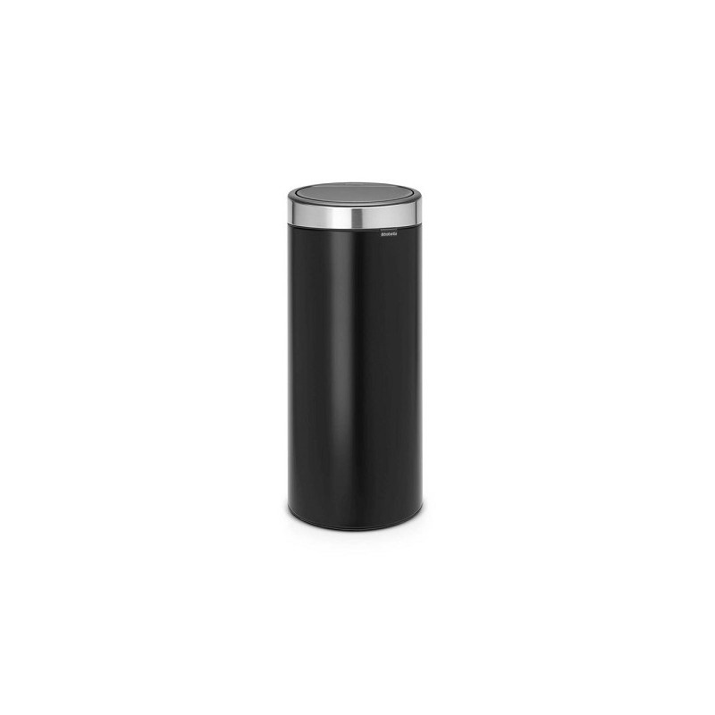Brabantia Touchbin poubelle avec poubelle intérieure en plastique 30L noir mat