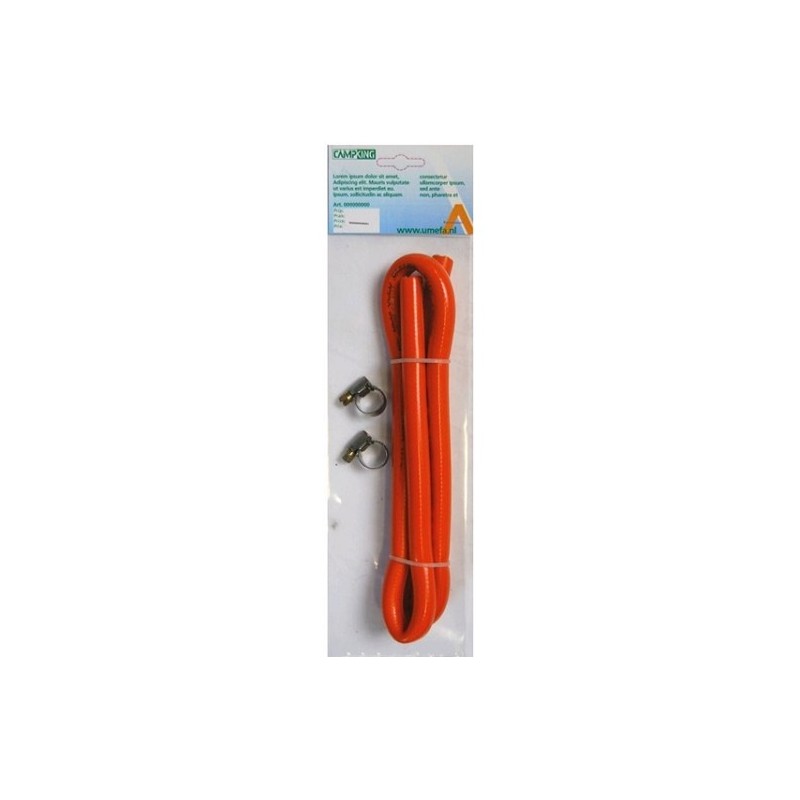 CampKing Gasslang 100cm.+ 2 klemmen