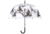 Esschert Design Parapluie transparent 2 faces oiseau
